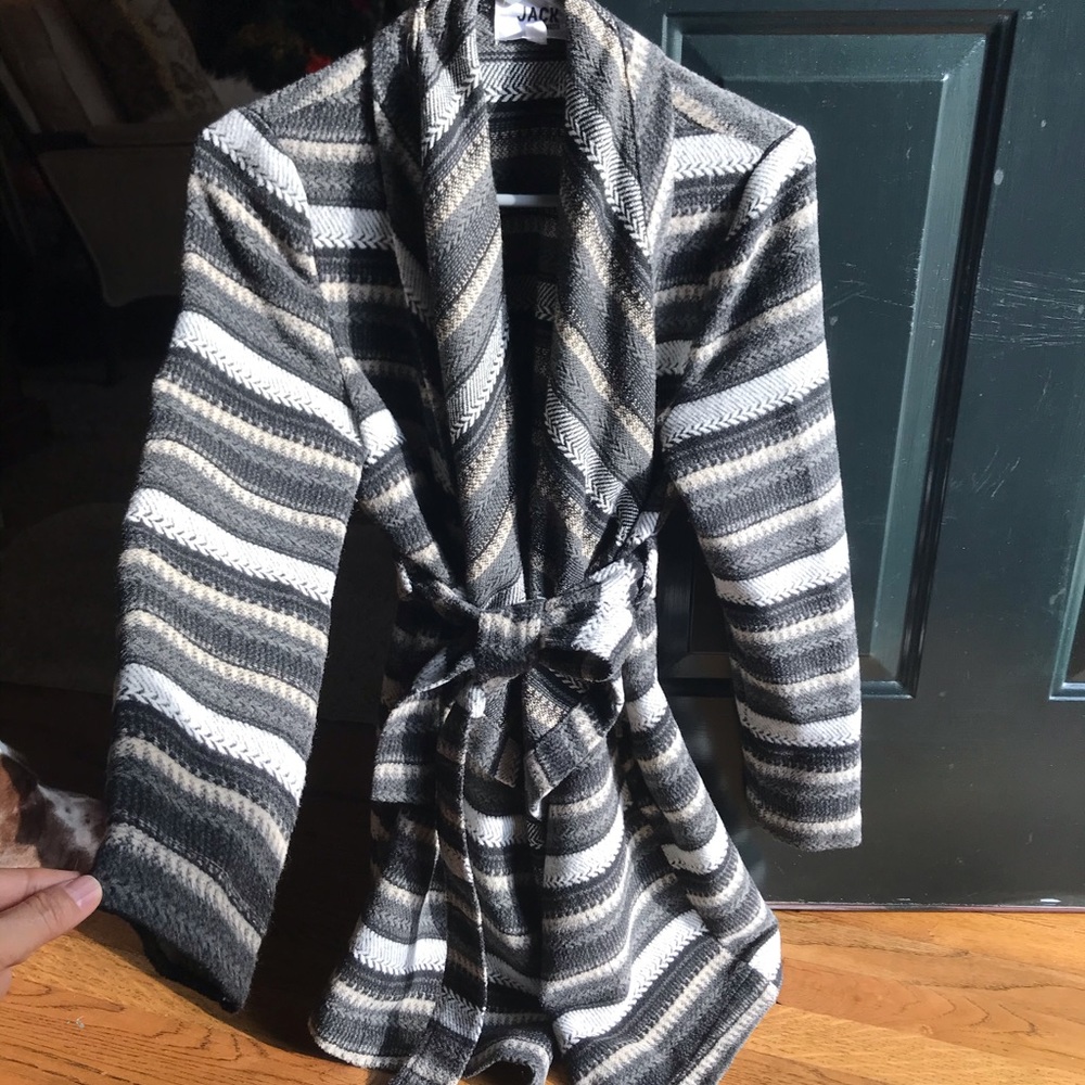 Wrap jacket belted coat size XS